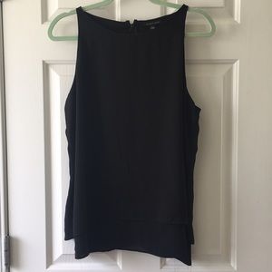 Black high neck sleeveless shirt